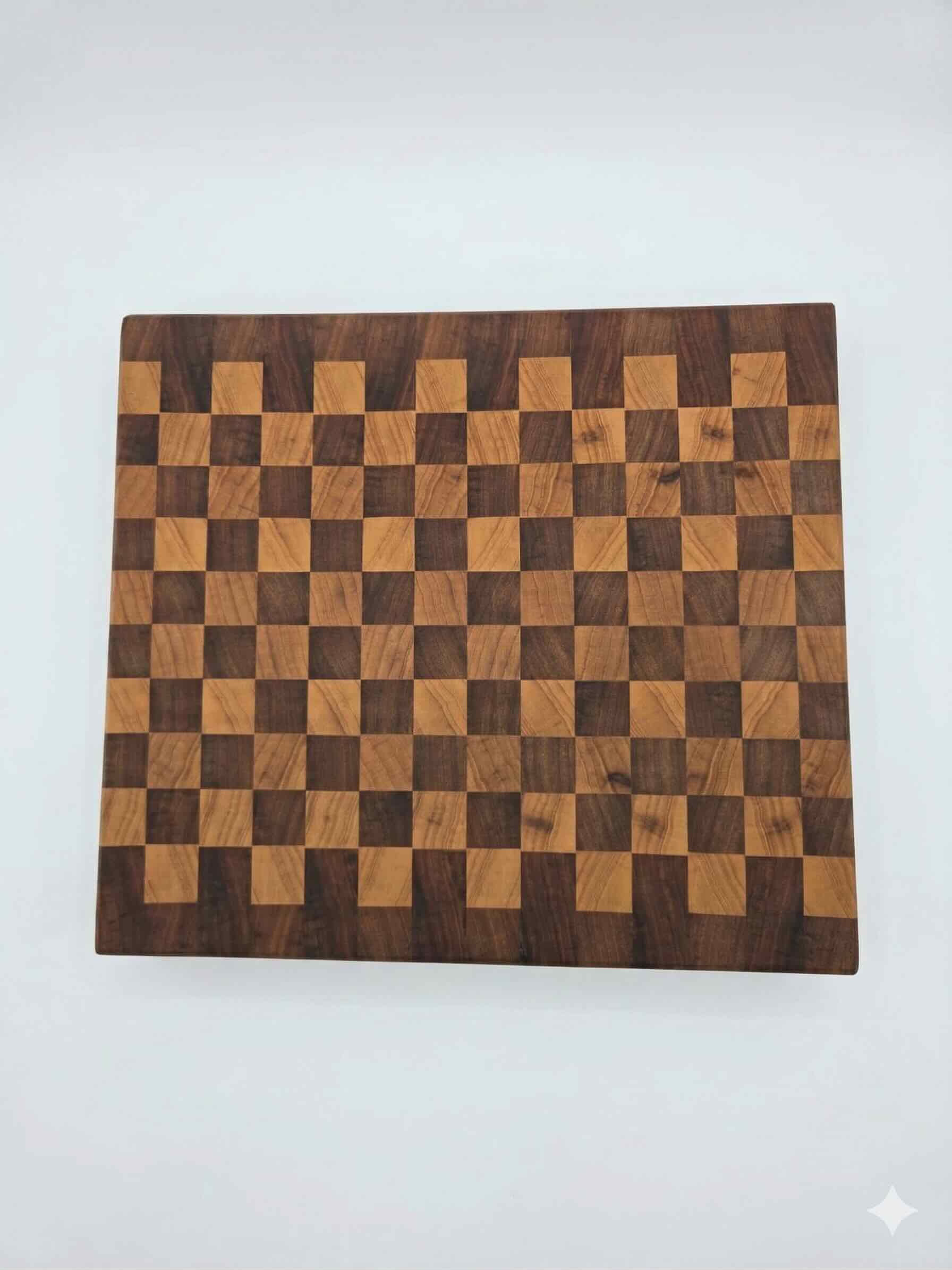 Duo end grain cutting board - Ash and Kiaat